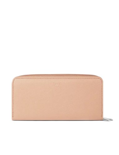 Vuch Ineke bézs nagy pöttyös pénztárca patent zárral