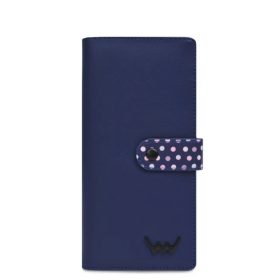 Vuch Hermione Dot kék nagy pöttyös patentos pénztárca