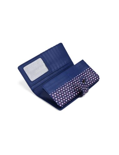 Vuch Hermione Dot kék nagy pöttyös patentos pénztárca