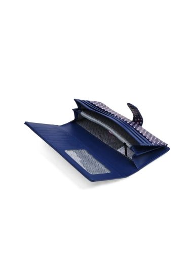 Vuch Hermione Dot kék nagy pöttyös patentos pénztárca