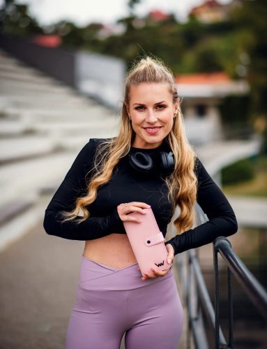 Vuch Hermione Dot pink nagy pöttyös patentos pénztárca