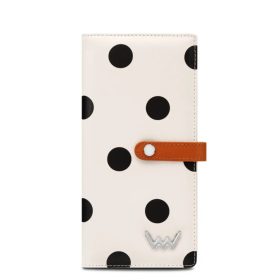 Vuch Cissy Creme nagy pöttyös patentos pénztárca