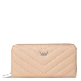 Vuch Niccolo Beige elegáns cipzáras pénztárca