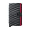 Secrid Miniwallet cubic black-red kártyatartó