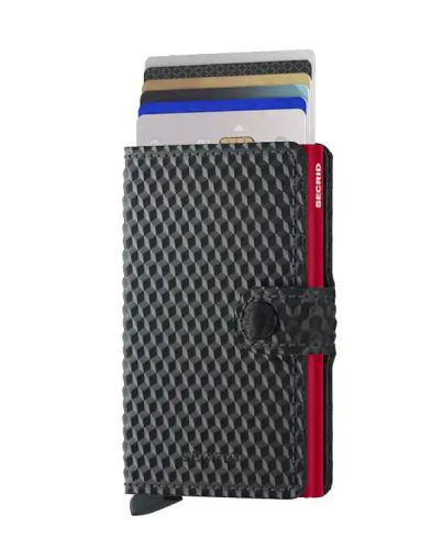 Secrid Miniwallet cubic black-red kártyatartó