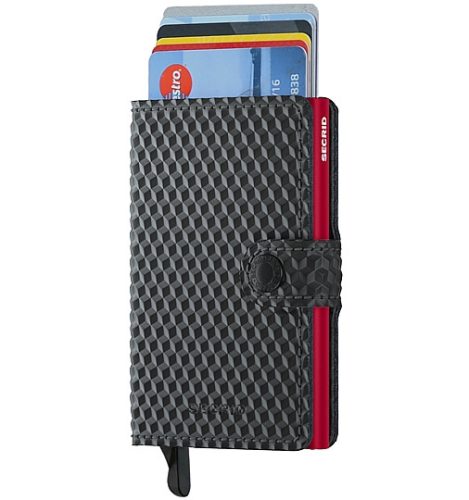 Secrid Miniwallet cubic black-red kártyatartó