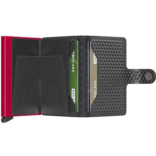 Secrid Miniwallet cubic black-red kártyatartó
