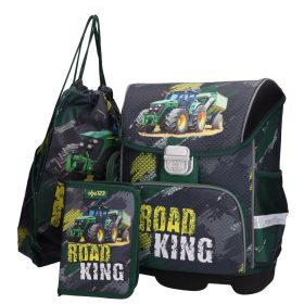 ABC123 traktoros fiú iskolatáska szett elsősöknek