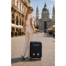Travelite kabin méretű bőröndhuzat S fekete 312-05