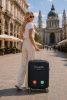 Travelite közepes méretű bőröndhuzat M fekete telefonhívás 316-05