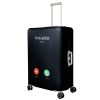 Travelite nagy méretű bőröndhuzat L fekete telefonhívás 317-05