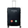 Travelite nagy méretű bőröndhuzat L fekete telefonhívás 317-05