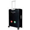 Travelite nagy méretű bőröndhuzat L fekete telefonhívás 317-05