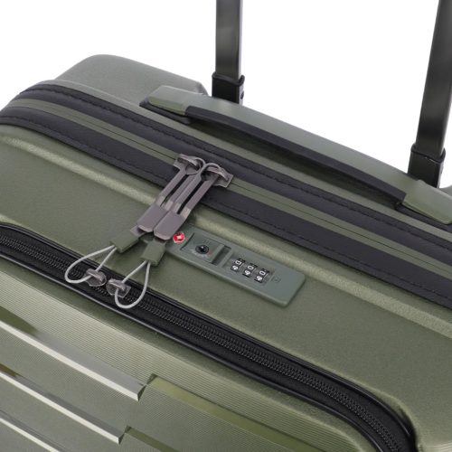 Travelite Air Base S laptoptartós kabinbőrönd olive