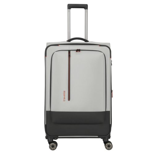 Travelite Crosslite L bővíthető nagy méretű bőrönd natur