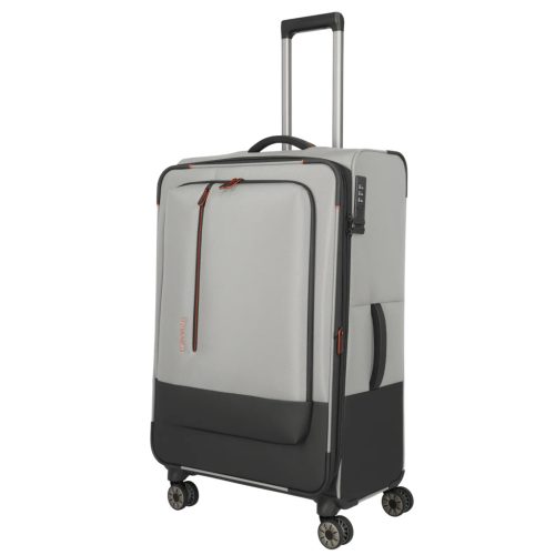 Travelite Crosslite L bővíthető nagy méretű bőrönd natur