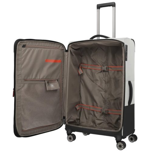 Travelite Crosslite L bővíthető nagy méretű bőrönd natur