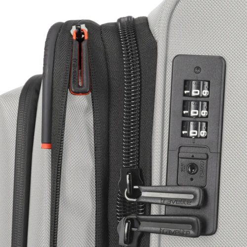 Travelite Crosslite L bővíthető nagy méretű bőrönd natur