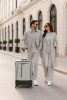 Travelite Crosslite M bővíthető közepes bőrönd natur