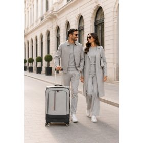 Travelite Crosslite M bővíthető közepes bőrönd natur