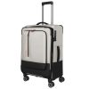 Travelite Crosslite M bővíthető közepes bőrönd natur