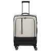 Travelite Crosslite M bővíthető közepes bőrönd natur