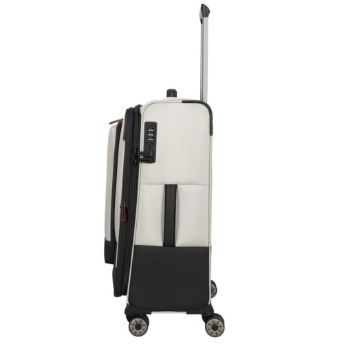 Travelite Crosslite M bővíthető közepes bőrönd natur