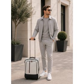   Travelite Crosslite S 2w két kerekű bővíthető kabinbőrönd natur