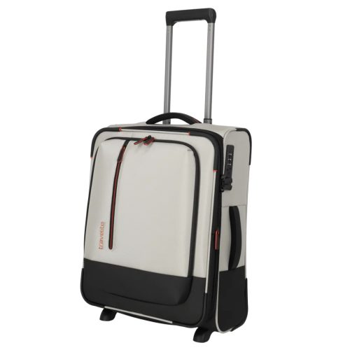 Travelite Crosslite S 2w két kerekű bővíthető kabinbőrönd natur