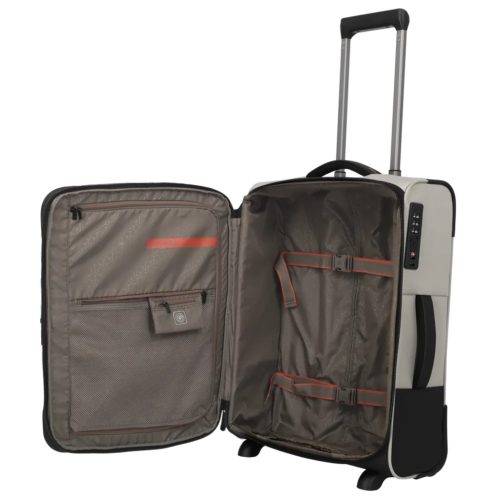 Travelite Crosslite S 2w két kerekű bővíthető kabinbőrönd natur