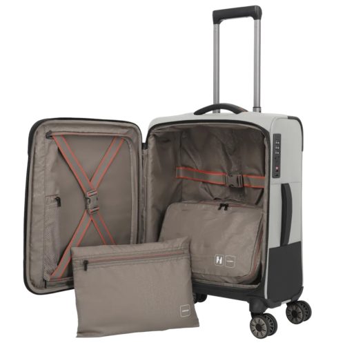 Travelite Crosslite S 4w négy kerekű kabin bőrönd natur