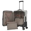 Travelite Crosslite S bővíthető kabinbőrönd natur