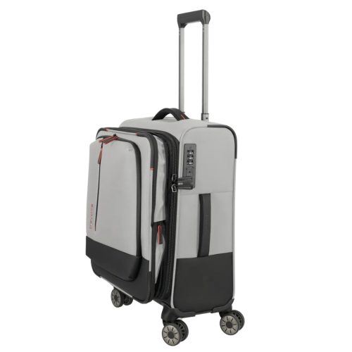 Travelite Crosslite S bővíthető kabinbőrönd natur