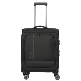 Travelite Crosslite S bővíthető kabinbőrönd fekete