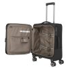 Travelite Crosslite S bővíthető kabinbőrönd fekete