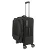 Travelite Crosslite S bővíthető kabinbőrönd fekete