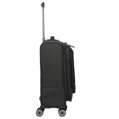 Travelite Crosslite S bővíthető kabinbőrönd fekete