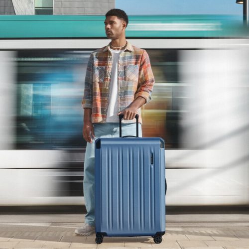 Travelite Dynamic L nagy méretű bőrönd kék