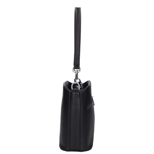 Táska Karen S 087 Fekete rostbőr