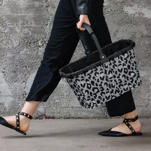 Reisenthel Carrybag frame leo nero női bevásárló kosár BK7081