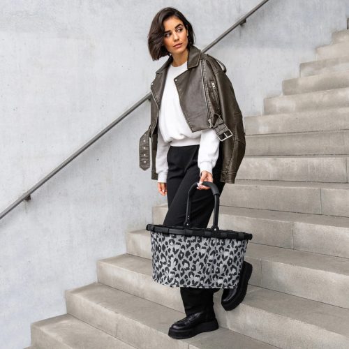Reisenthel Carrybag frame leo nero női bevásárló kosár BK7081