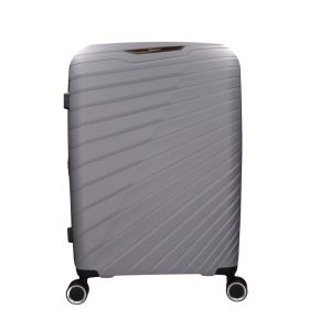 Benzi 5808 M bővíthető közepes méretű bőrönd szürke