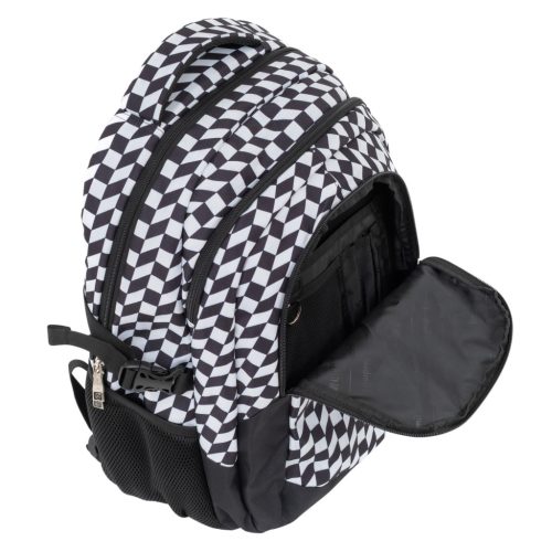 Budmil Edwin hátizsák fekete fehér 10110149/S85