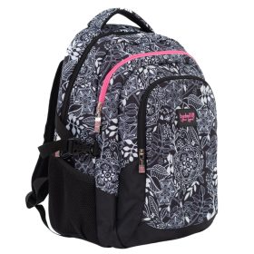 Budmil Edwin hátizsák fekete fehér virágos 10110149/S87
