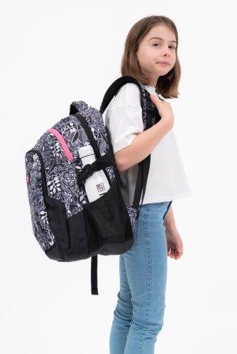 Budmil Edwin hátizsák fekete fehér virágos 10110149/S87
