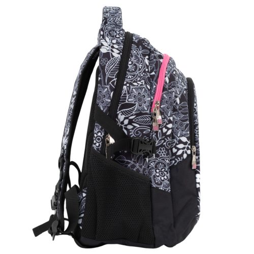 Budmil Edwin hátizsák fekete fehér virágos 10110149/S87