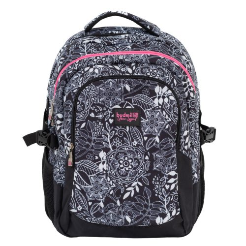 Budmil Edwin hátizsák fekete fehér virágos 10110149/S87