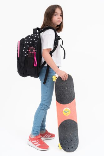 Budmil iskolatáska fekete cicás 10110188/S56