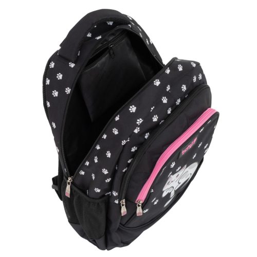 Budmil iskolatáska fekete cicás 10110188/S56