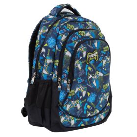 Budmil iskolatáska kék gamer 10110188/S54